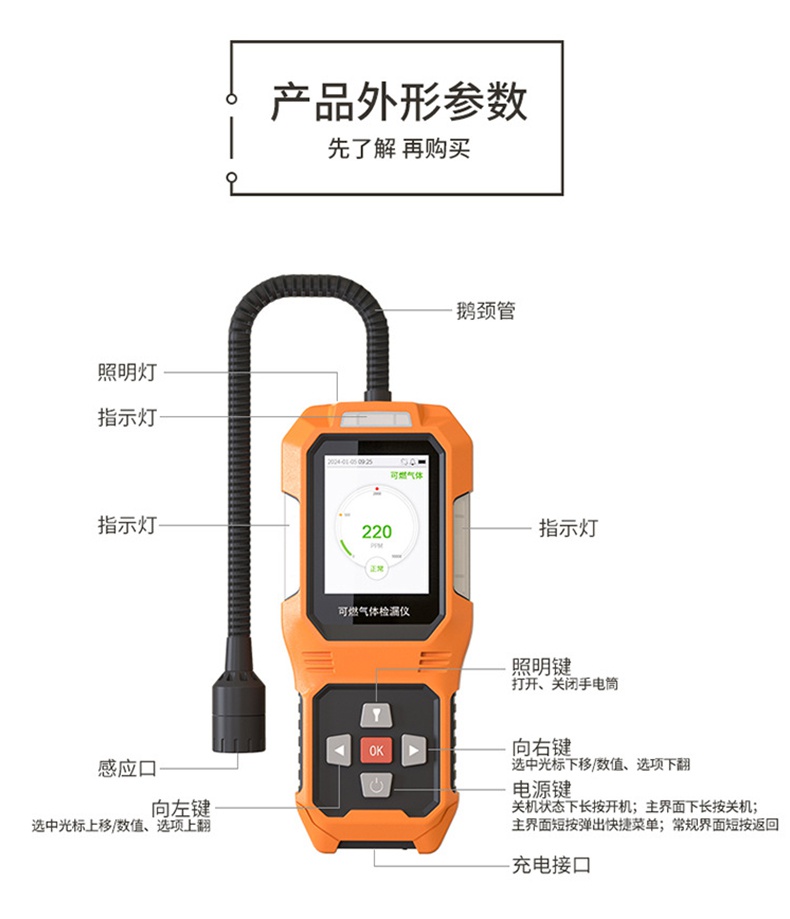 愛德克斯JLY-CP100可燃氣體檢漏儀13.jpg